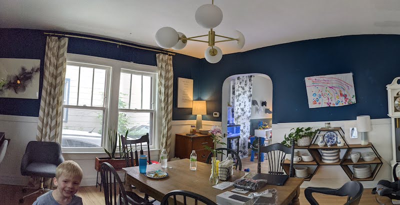 wide dining room shot