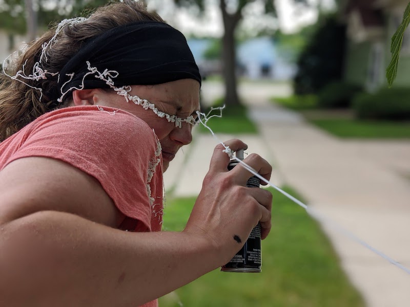 silly string in the face 2