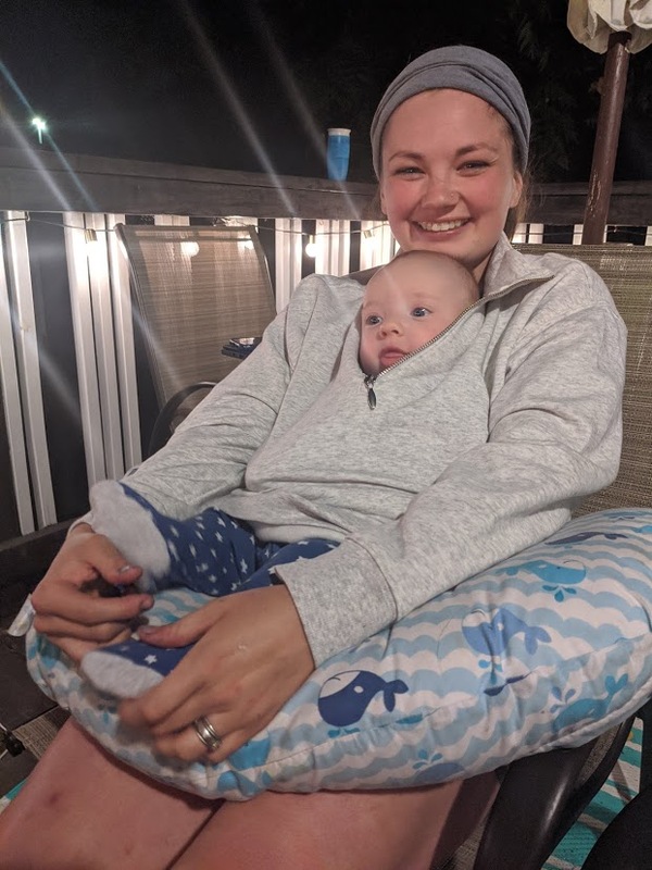 baby in a sweater