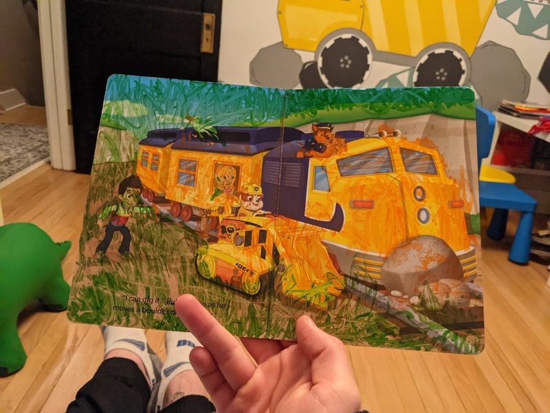 colored paw patrol book