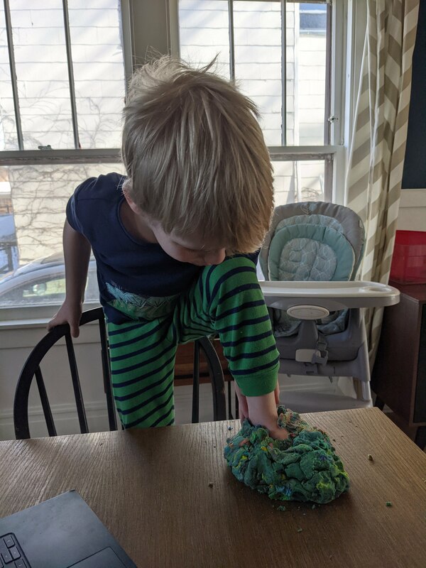 2021 02 26 playdough shoe
