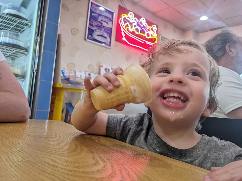 miles-eating-icecream