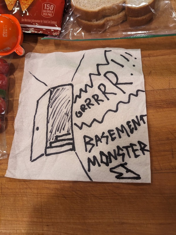 basement-monster-napkin